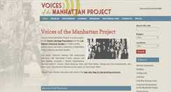 Desktop Screenshot of manhattanprojectvoices.org